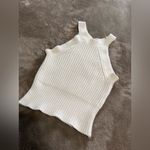 Brandy Melville  White Knitted Sweater Stretch Tank Top Women’s One Size EUC Photo 1