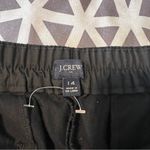 J. Crew Linen Cotton Blend Sailor Pant Black Ankle Crop Button Pocket Size 14 Photo 7