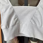FP Movement Good Karma Square Neck sports Bra M/L Ice Grey top ribbed tank Gray Size M Photo 4