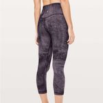 Lululemon NuLU  Align Crop *21" Pixel Print Purple Quartz Black Photo 4
