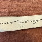 Raquel Allegra Military Utility Button Up Linen Gauze Shirt Size 1 or Small Brown Photo 5