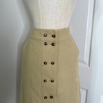 Tory Burch  double breasted button down khaki skirt Photo 4