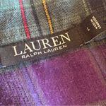 RALPH LAUREN Black Label Purple & Green Plaid Flannel Pajama Set 2 Piece Large Photo 12