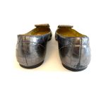 Elaine Turner Julia Pewter Tortoise Print Leather Flats Sz 8.5 Photo 4