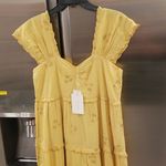 The Great ππ The Tea Dress ~ Misted Yellow with Daisy Bouquet Embroidery L NWT Photo 6