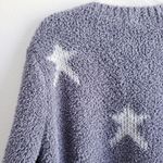 POL Crew Star Sherpa Long Sleeve Sweater Photo 3