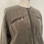 Hudson Olive Green Bomber Jacket Photo 3