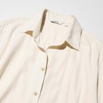 Uniqlo Soft Flannel Skipper Shirt NWT Off White XXL Photo 4