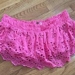 Free People  One Perla Eyelet Lace Off Shoulder Pink/Rose Crop Top Size S $88 Photo 3