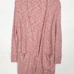 Madewell Space-Dye Blush Pink Open Front Long Cardigan Size Medium Photo 8