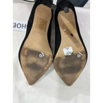 Womans Express Slip On Black Faux Suede High Heel Pump Size 10 Photo 7