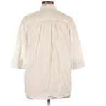 Roamans White Half Sleeve Button Down Shirt Womens 16 W Classic Preppy Basic Size 16W Photo 1