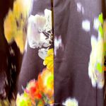 Whistles Aiko Floral Print Josephine Cut Out Mini Dress Size 2 Small Black Photo 5