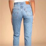 Levi's Levi’s Premium Wedgie High Rise Button Fly Raw Hem Jeans Photo 1