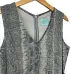 Judith March  Gray Snakeprint Sleeveless Dress Photo 2
