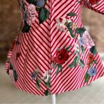 NWT Keepsake the Label Top Corset Striped Off Shoulder Peplum Red XS Cocktail Photo 13