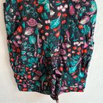 Duluth Heirloom Gardening Short Overalls Veggie Print Sz Small Black Photo 2