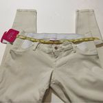 Isabel Maternity NWT Ecru Skinny Jeans Jeggings Side Panels Under Belly New Photo 5