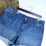Old Navy  Womens Shorts High Rise Slouchy Straight Jean Denim Cut Off Size 22 Photo 1