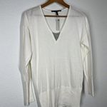 White House | Black Market  Ball Chain Vneck Tunic Sweater SP Small Petite Photo 3