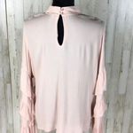 BP Long Sleeve Choker Neck Ruffles Blouse Tee NWT Photo 1