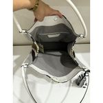 Proenza Schouler Medium Woven Stripes Tote Shoulder Bag White/Black/Yellow Photo 10