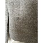 Lululemon  Women Long Sleeve Top Small Athletic Gray Curved Hem Thick Scoop Neck Photo 3