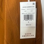 Good American Wide Leg Bronze Gold Track Pants Womens Size Medium Photo 7