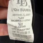 Lola Bianka Sweatshirt Large/XL Black Blue Denim Mixed Media Patchwork Y2K Glam Photo 11