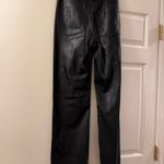 ZARA Black  vegan leather straight leg pants  Photo 1