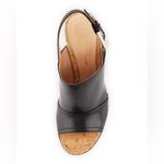 Gianvito Rossi 
Slingback Leather & Cork Mule, Black Photo 2