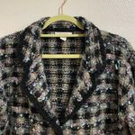 Dress Barn Black Lightweight Plaid Tweed Blazer Sz L Photo 1