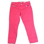 J. Jill Crop Jeans Size 6 Authentic Fit Red Cotton Stretch Blend Womens 30X24 Photo 0
