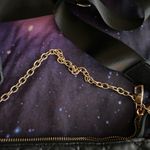 Boutique Black Leather Purse Handbag Quilted Hand & Crossbody Strap 9”W X 5”H Photo 2