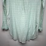 Aerie  Cool Mint Green 1/2 Button Women's Gauzy Cotton Tunic Shirt Size Medium Photo 7