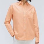 Everlane  The Relaxed Oxford Shirt Apricot Organic Cotton Womens Size 6 Button Up Photo 0
