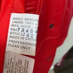 COMINT Womens single breasted red leather jacket blaser VINTAGE M Black Size M Photo 3