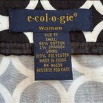 Ecology Women Sz 1X Cotton buttoned front lightweight jacket geo print Blazer Blue Photo 10