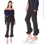 Opening Ceremony Women’s High Waist Ruffle Leg Black Trouser Dress Pant Size 12 Photo 5