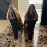 Nine West  Black and Tan Animal skin material Print Heels Brand New’ Photo 2