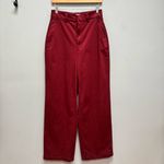 Cotton Citizen  London Relaxed Wide Leg Pant in Red Wine 27 Photo 4