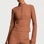 Victoria's Secret Victoria Secret Camel Zipper Sweater 🐪 Photo 0