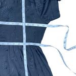 Called To Surf Brass & Roe Black Sheer Floral Embroidered Dress/Coverup Midi Dress Romantic XL Photo 4