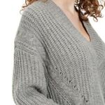 UGG 💕💕 Alva Deep V-Neck Sweater Gray Heather NWT Photo 2