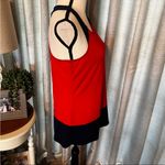 Cynthia Rowley Red Blue Color Block Sleeveless Blouse Top Tank Womens Size Small Photo 8