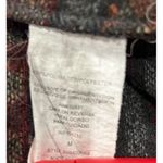 Democracy  Gray/Multi Boho Western FLEECE 1-Button DRAPED Fringe HOODED VEST Sz M Photo 4