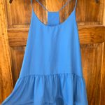 Hemline Blue Tank Top Photo 0