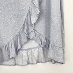 Originality Womens Blue Fairy Core Ruffle Size Zip Faux Wrap Rayon Skirt XL Photo 7