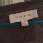 Pink Rose Grey waffle knit top Photo 1