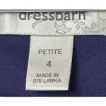 Dress Barn Ladies Scrunch Purple Career Business Spring Summer Dress SZ 4P Photo 4
